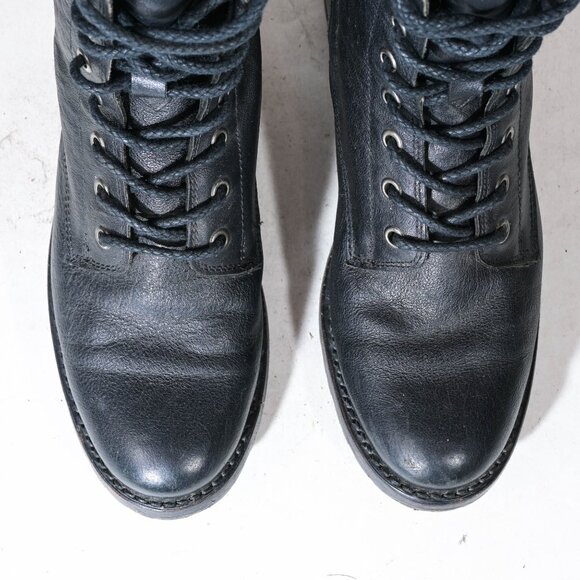 Frye 3478815 Veronica Combat Moto Boots in Black - 7 - Picture 2 of 7